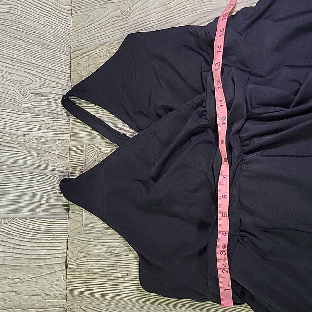 Bloomchic Black Flutter Hem Crossover Swimsuit Sw… - image 7